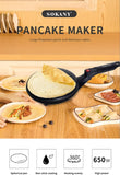 NNEDSZ Electric Crepe Maker Frying Griddle Non Stick Pancake maker Baking Pan