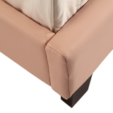 NNEDSZ Single PU Leather Bed Frame Pink