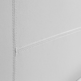 NNEDSZ Double PU Leather Bed Frame White