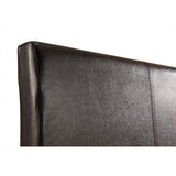 NNEDSZ Double PU Leather Bed Frame Brown