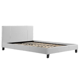 NNEDSZ Queen PU Leather Bed Frame White