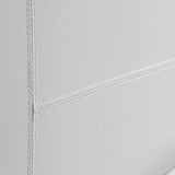 NNEDSZ Queen PU Leather Bed Frame White