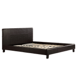 NNEDSZ Queen PU Leather Bed Frame Brown