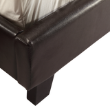 NNEDSZ Queen PU Leather Bed Frame Brown
