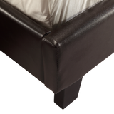 NNEDSZ Queen PU Leather Bed Frame Brown