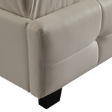 NNEDSZ Queen PU Leather Deluxe Bed Frame White