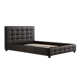 NNEDSZ Queen PU Leather Deluxe Bed Frame Black