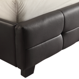 NNEDSZ King PU Leather Deluxe Bed Frame Black