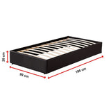 NNEDSZ PU Leather Single Bed Ensemble Frame