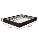 NNEDSZ PU Leather Double Bed Ensemble Frame