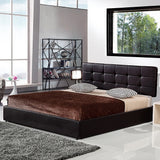NNEDSZ PU Leather King Bed Ensemble Frame