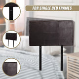 NNEDSZ PU Leather Single Bed Headboard Bedhead - Brown