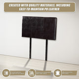 NNEDSZ PU Leather Single Bed Headboard Bedhead - Brown