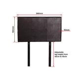 NNEDSZ PU Leather Single Bed Headboard Bedhead - Brown