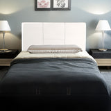 NNEDSZ PU Leather Single Bed Headboard Bedhead - White