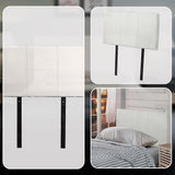 NNEDSZ PU Leather Single Bed Headboard Bedhead - White