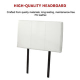 NNEDSZ PU Leather Single Bed Headboard Bedhead - White
