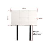 NNEDSZ PU Leather Single Bed Headboard Bedhead - White
