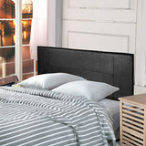NNEDSZ PU Leather Double Bed Headboard Bedhead - Black