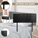 NNEDSZ PU Leather Double Bed Headboard Bedhead - Black