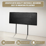 NNEDSZ PU Leather Double Bed Headboard Bedhead - Black