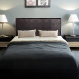 NNEDSZ PU Leather Double Bed Headboard Bedhead - Brown