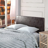 NNEDSZ PU Leather Double Bed Headboard Bedhead - Brown