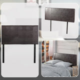 NNEDSZ PU Leather Double Bed Headboard Bedhead - Brown