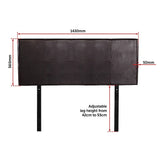 NNEDSZ PU Leather Double Bed Headboard Bedhead - Brown