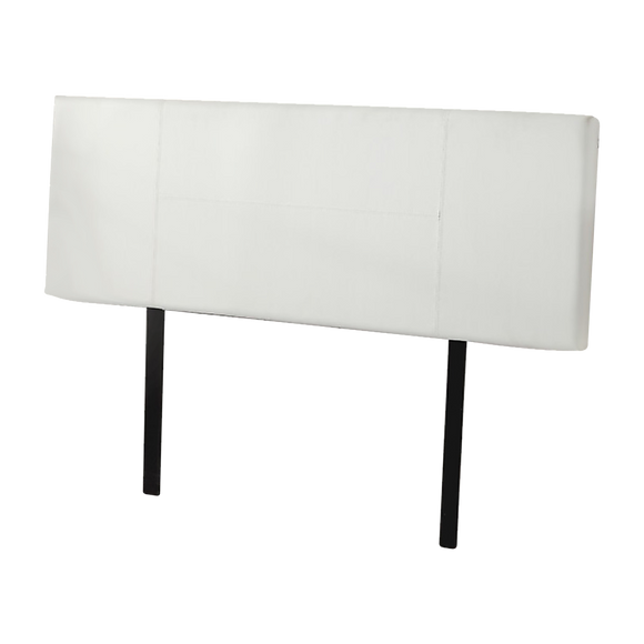 NNEDSZ PU Leather Double Bed Headboard Bedhead - White