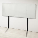 NNEDSZ PU Leather Double Bed Headboard Bedhead - White