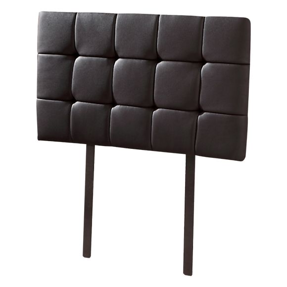 NNEDSZ PU Leather Single Bed Deluxe Headboard Bedhead - Black