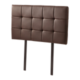 NNEDSZ PU Leather Single Bed Deluxe Headboard Bedhead - Brown