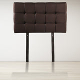 NNEDSZ PU Leather Single Bed Deluxe Headboard Bedhead - Brown