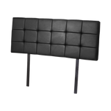 NNEDSZ PU Leather Double Bed Deluxe Headboard Bedhead - Black