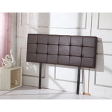 NNEDSZ PU Leather Double Bed Deluxe Headboard Bedhead - Brown