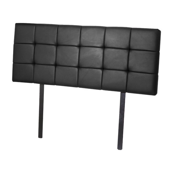 NNEDSZ PU Leather Queen Bed Deluxe Headboard Bedhead - Black