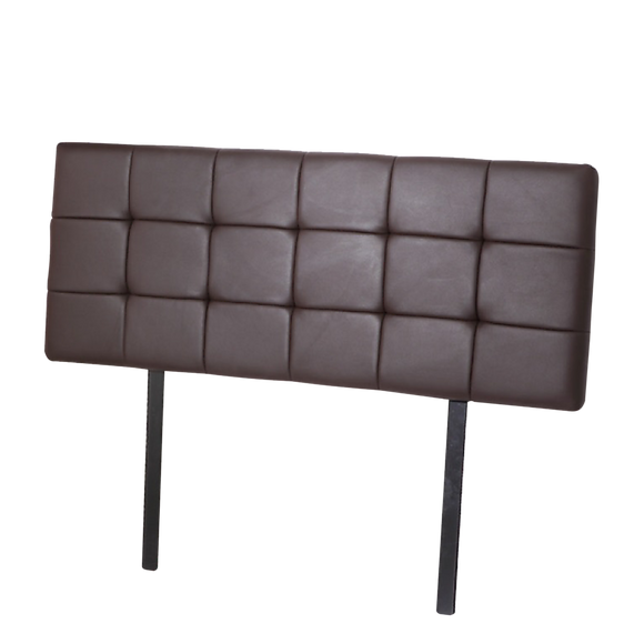 NNEDSZ PU Leather Queen Bed Deluxe Headboard Bedhead - Brown