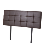 NNEDSZ PU Leather Queen Bed Deluxe Headboard Bedhead - Brown