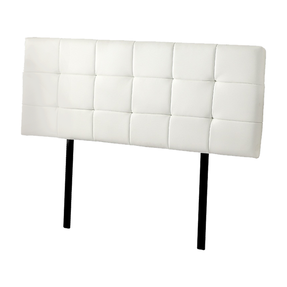 NNEDSZ PU Leather Queen Bed Deluxe Headboard Bedhead - White