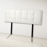 NNEDSZ PU Leather King Bed Deluxe Headboard Bedhead - White