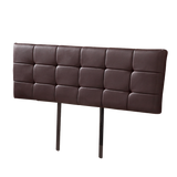 NNEDSZ PU Leather King Bed Deluxe Headboard Bedhead - Brown