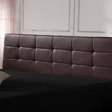 NNEDSZ PU Leather King Bed Deluxe Headboard Bedhead - Brown