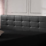 NNEDSZ PU Leather King Bed Deluxe Headboard Bedhead - Black