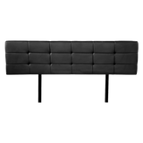 NNEDSZ PU Leather King Bed Deluxe Headboard Bedhead - Black