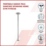 NNEDSZ Portable Dance Pole Dancing Spinning Home Gym Fitness