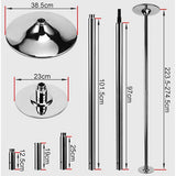NNEDSZ Portable Dance Pole Dancing Spinning Home Gym Fitness