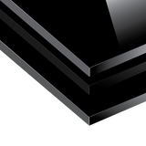 NNEDSZ Toughened 60cm x 70cm Black Glass Kitchen Splashback