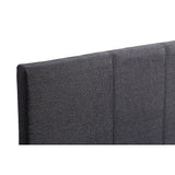 NNEDSZ Single Linen Fabric Bed Frame Grey