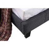 NNEDSZ Single Linen Fabric Bed Frame Grey